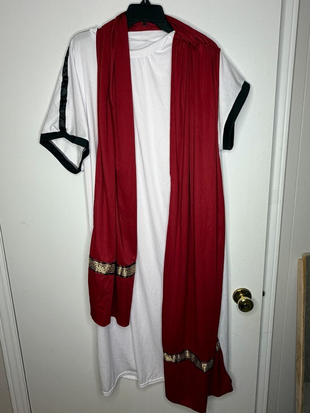 Men`s Toga Costume Adult Roman Ceasar Greek God Spartan Size Large